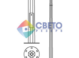 Силовая опора дорожного освещения многогранная  - простая и удобная установка и монтаж.